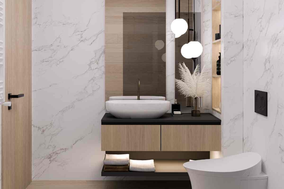 Piccolo bagno moderno 