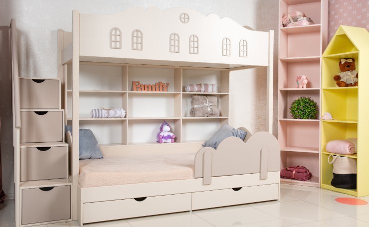 letto a castello bianco bambini