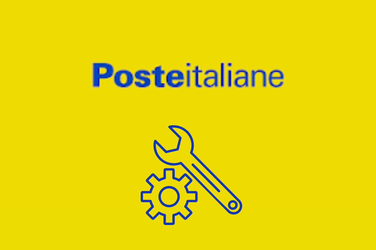 logo poste italiane con manutenzione